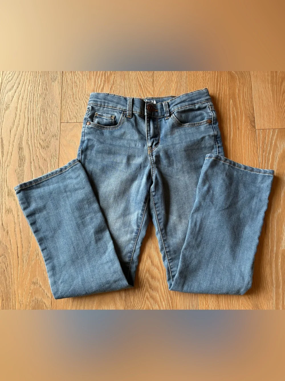 OshKosh B'gosh Medium Wash Boot Cut Kids Size 7 Jeans Flare Denim